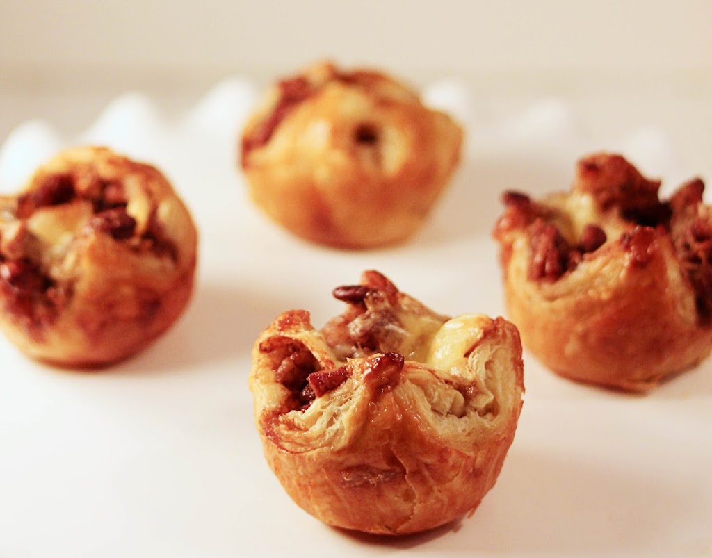 Bourbon Pecan Brie Puffed Pastries