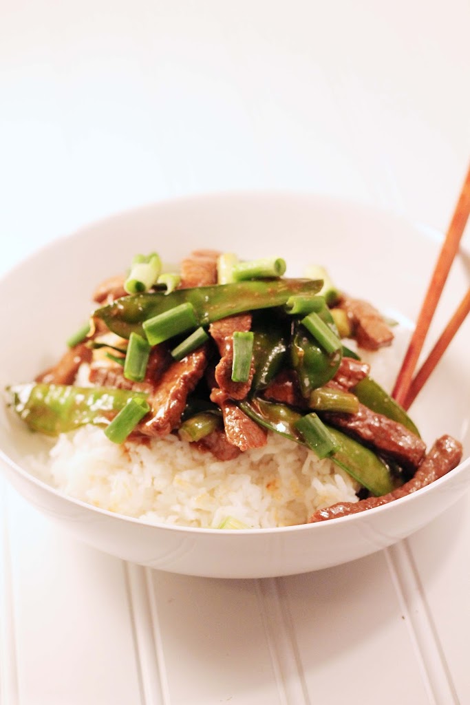 Pioneer Woman’s Beef with Snow Peas